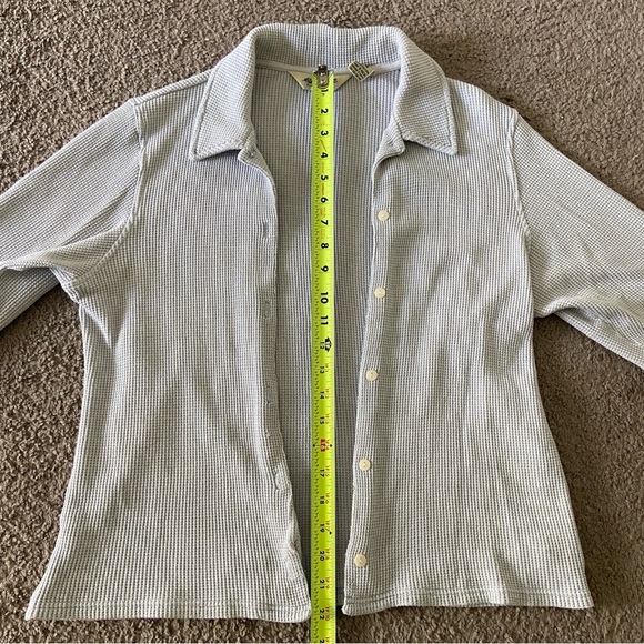 Eddie Bauer Waffle Cotton Button Up - Picture 6 of 10